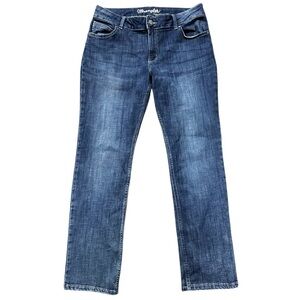 Wrangler Straight Leg Denim Jeans Size 13x32 Blue Country Western Rodeo